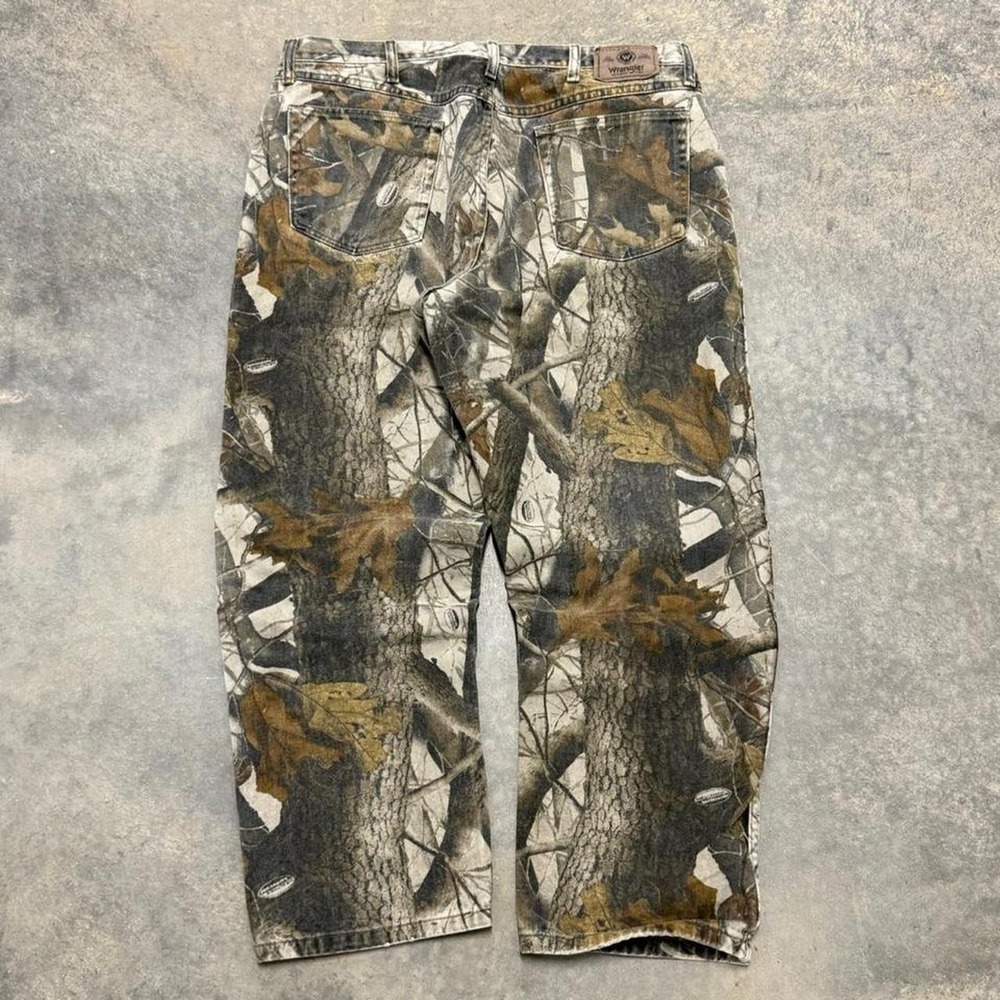 Baggy Y2K camo double knee pants 38x30